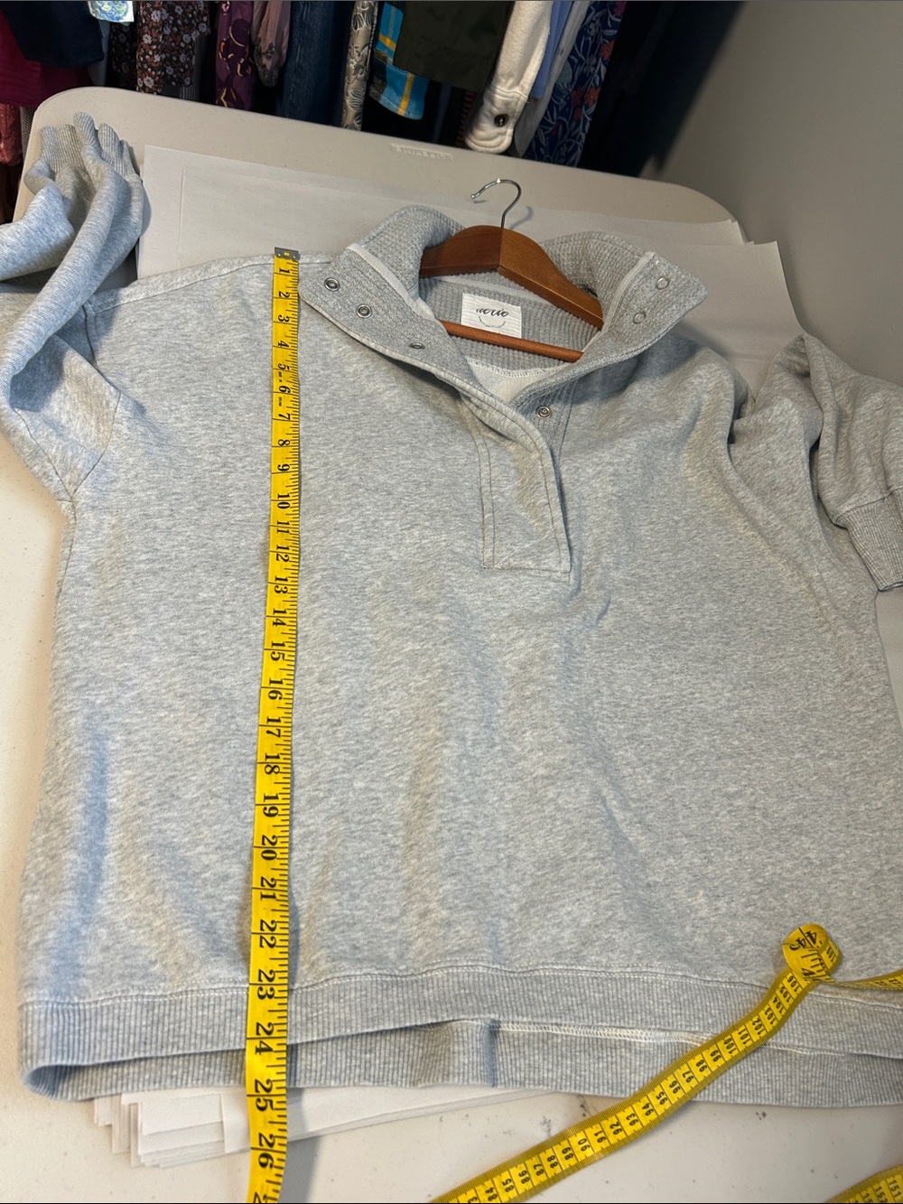 Aerie Getaway Quarter Snap Sweatshirt - Picture 7 of 11